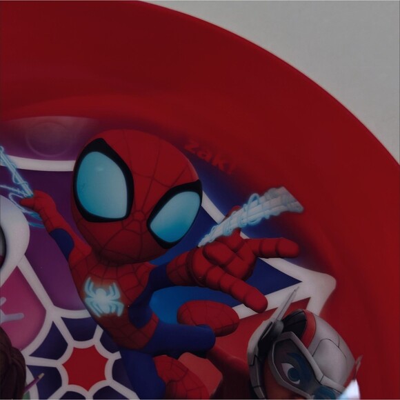 Zak! Red Plastic Plates Spidey & His Amazing Friends 7.5" Kids Zak Party Supply - Picture 5 of 9